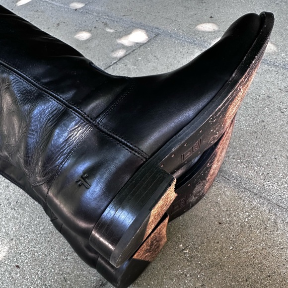 FRYE Tall ‘Melissa’ equestrian riding boots. Black. Size 8.5. - Picture 5 of 14